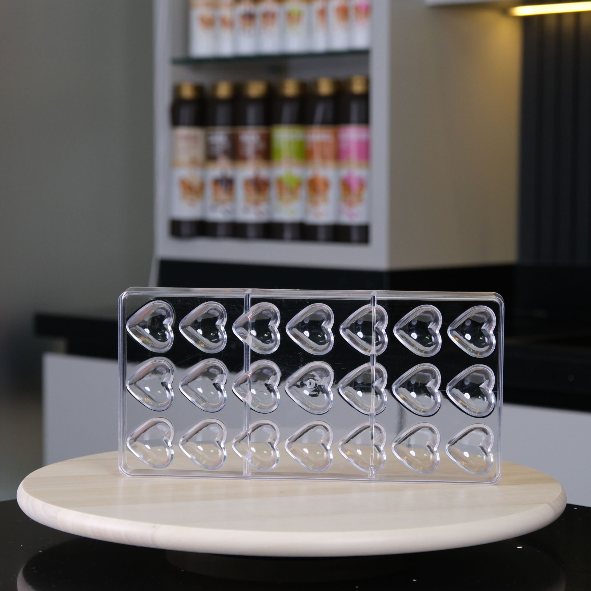 21'Li Kalp Desenli Çikolata Kalıbı