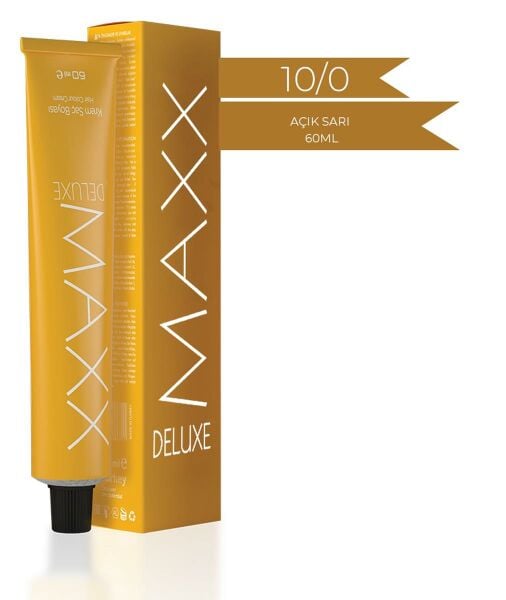 Maxx Deluxe Tüp Krem Saç Boyası 10.0 Açık Sarı Krem 60 ml