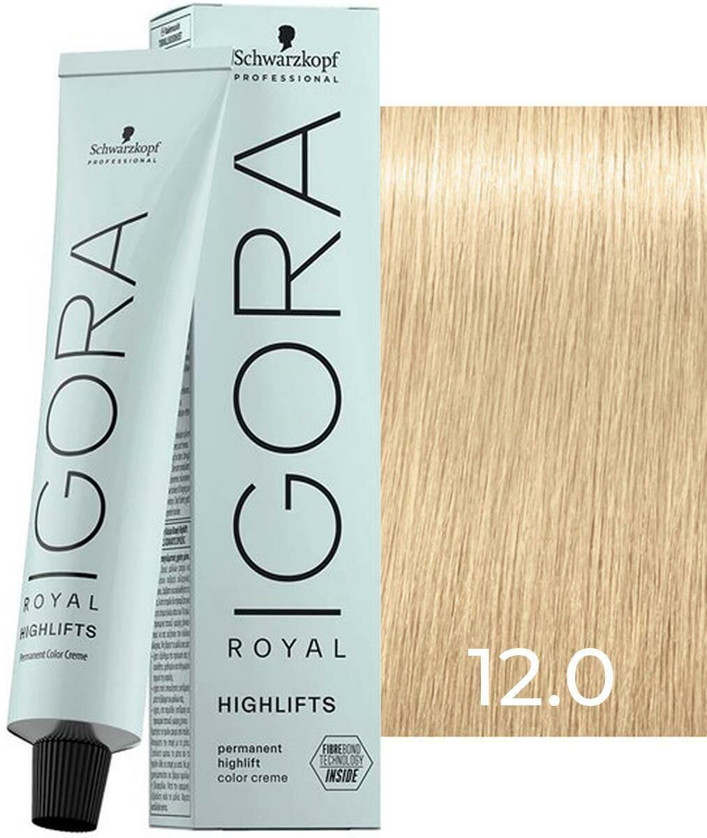 Schwarzkopf Igora Royal Highlifts Saç Boyası 12.0 Ultra Sarı Açıcı 60 ml