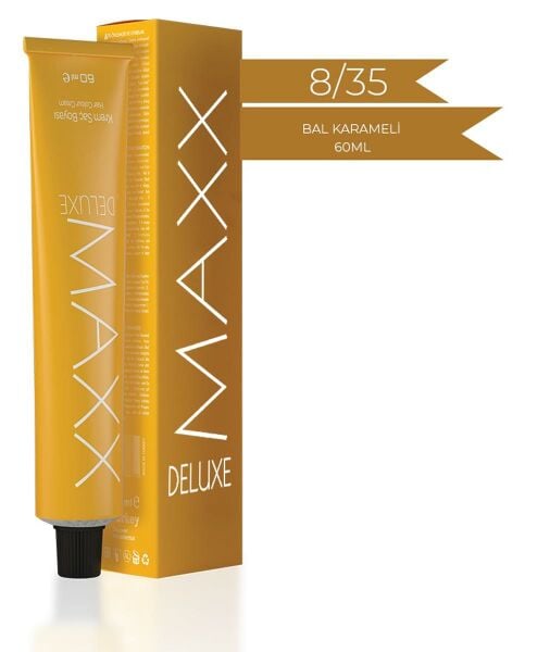 Maxx Deluxe Tüp Krem Saç Boyası 8.35 Bal Karameli 60 ml