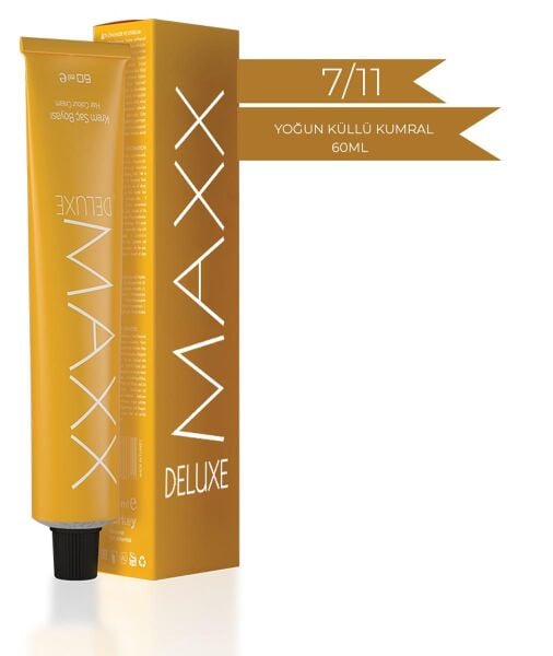 Maxx Deluxe Tüp Boya 7.11 Yoğun Küllü Kumral 60 ml