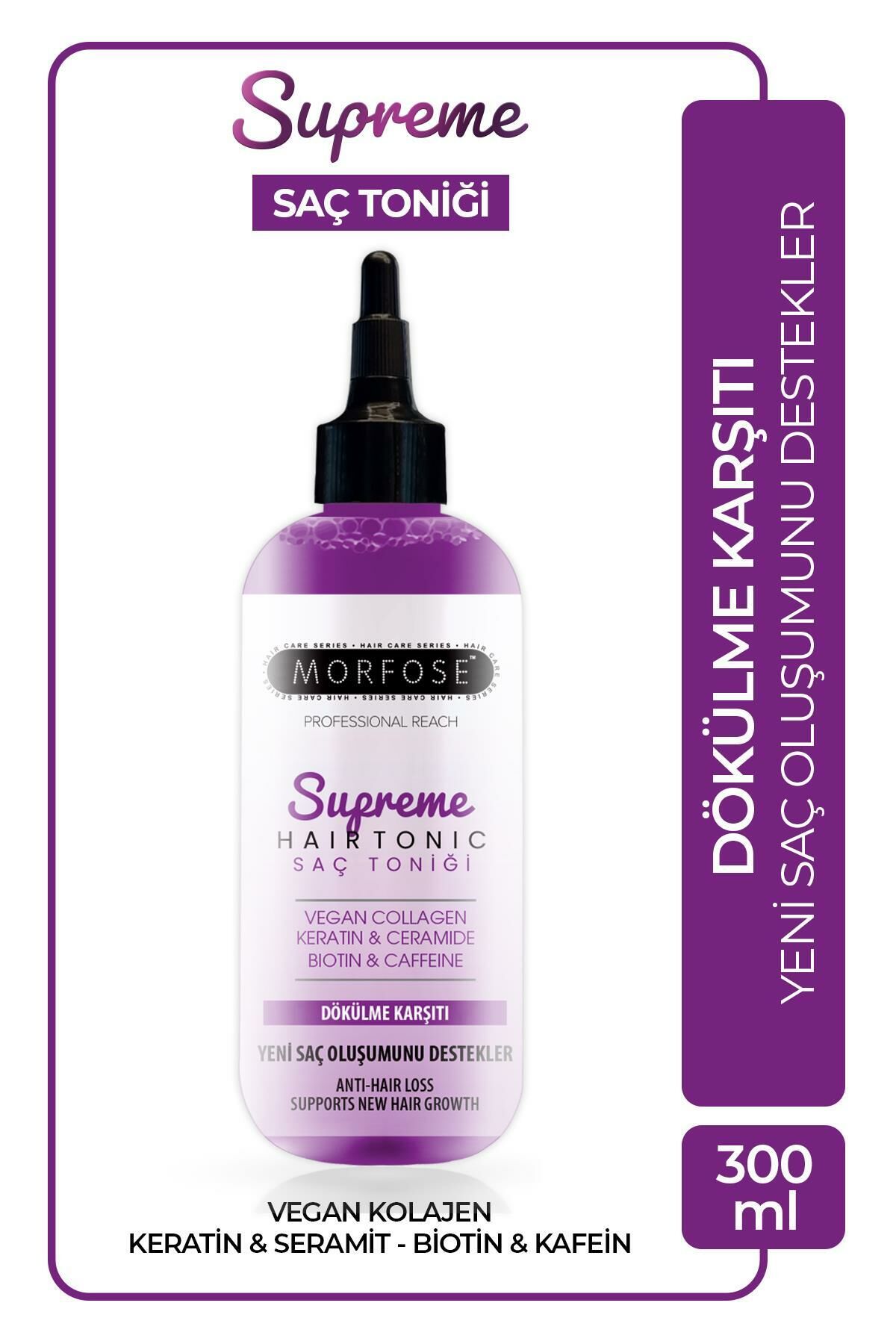 Morfose Supreme Vegan Kolajen İçeren Dökülme Karşıtı Saç Toniği 300 ml