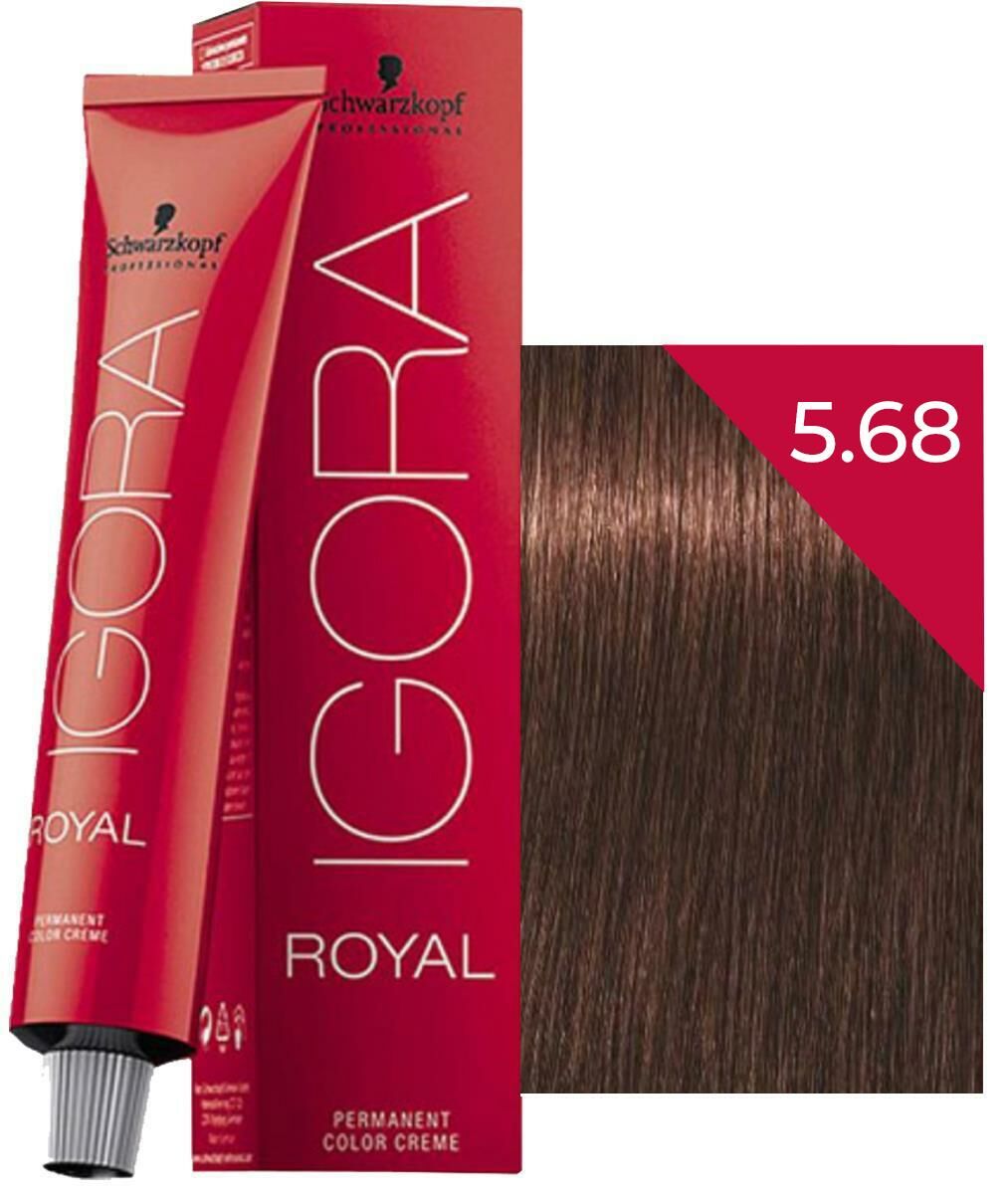 Schwarzkopf Igora Royal Saç Boyası 5.68 Açık Kahve Çikolata Kızıl 60 ml