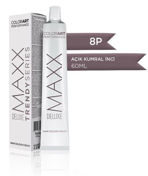 Maxx Deluxe Tüp Krem Saç Boyası 8P Açık Kumral İnci 60 ml