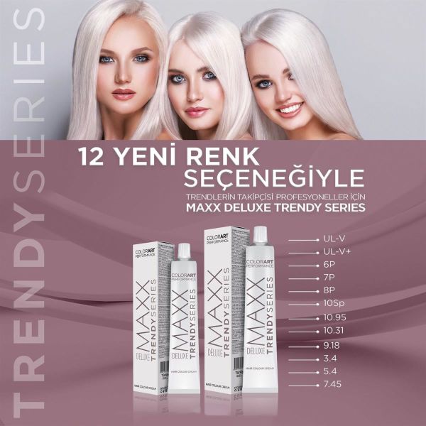 Maxx Deluxe Tüp Krem Saç Boyası 7.45 Yoğun Bakır 60 ml