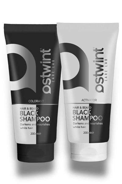 Ostwint Black Şampuan Saç Siyahlaştırıcı Set 200 ml