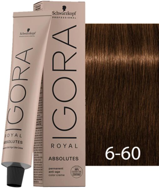 Schwarzkopf Igora Royal Absolutes Saç Boyası 6.60 Koyu Kumral 60 ml