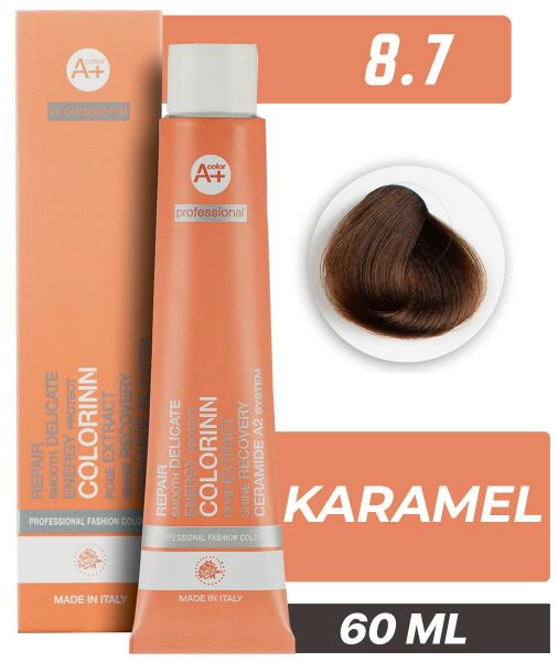 Colorinn Professional Tüp Saç Boyası 8.7 Karamel 60 ml