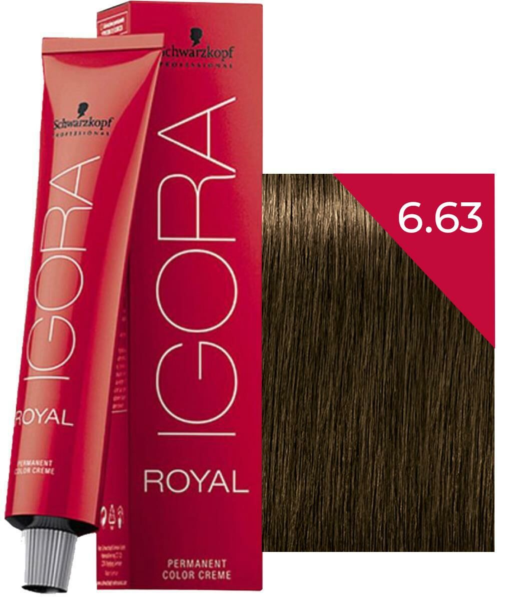 Schwarzkopf Igora Royal Saç Boyası 6.63 Koyu Kumral-Çikolata 60 ml