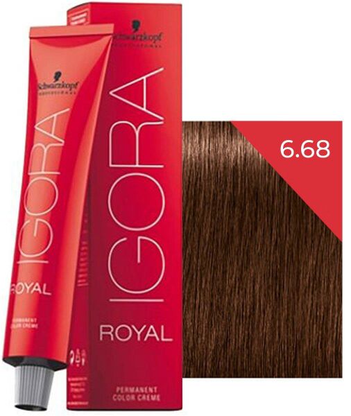 Schwarzkopf Igora Royal Saç Boyası 6.68 Koyu Kumral-Kızıl 60 ml