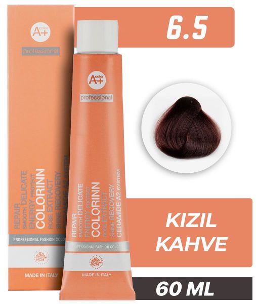 Colorinn Professional Tüp Saç Boyası 6.5 Kızıl Kahve 60 ml