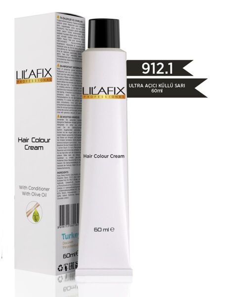 Lilafix Krem Tüp Saç Boyası 912.1 Ultra Açıcı Küllü Sarı 60 ml