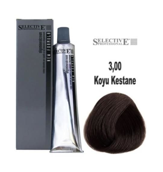 Selective Professional Tüp Saç Boyası 3.00 Koyu Kestane 60 ml