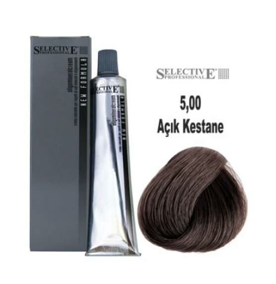 Selective Professional Tüp Saç Boyası 5.00 Açık Kestane 60 ml