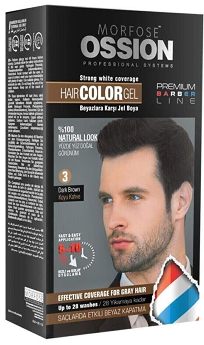 Morfose Ossion Men Jel Saç Boyası 3 Dark Brown Koyu Kahverengi