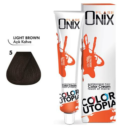 Morfose Onix Tüp Saç Boyası 5 Açık Kahve 60 ml