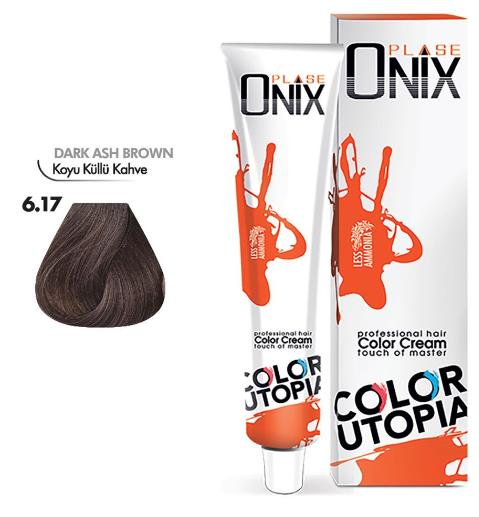 Morfose Onix Tüp Saç Boyası 6.17 Koyu Küllü Kahve 60 ml