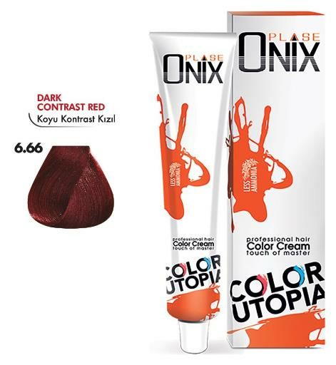 Morfose Onix Tüp Saç Boyası 6.66 Koyu Kontrast Kızıl 60 ml