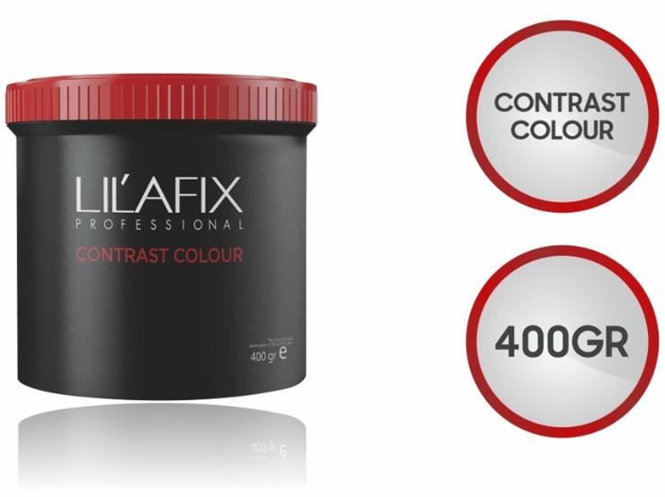 Lilafix Contrast Colour Kırmızı Kızıl Toz Saç Açıcı 400 gr