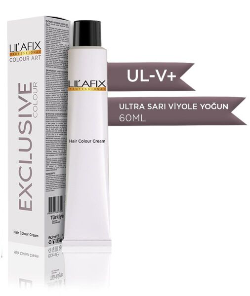 Lilafix Krem Tüp Saç Boyası UL-V+ Ultra Sarı Yoğun Viyole 60 ml