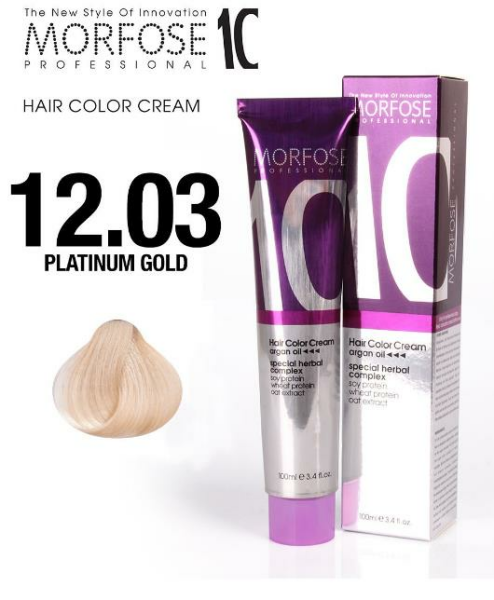 Morfose 10 Saç Boyası 12.03 Platin Altın 100 ml