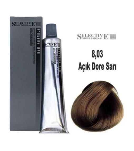 Selective Professional Tüp Saç Boyası 8.03 Açık Dore Sarı 60 ml
