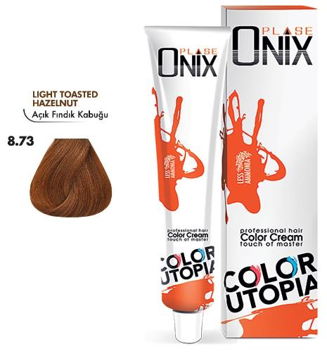 Morfose Onix Tüp Saç Boyası 8.73 Açık Fındık Kabuğu 60 ml