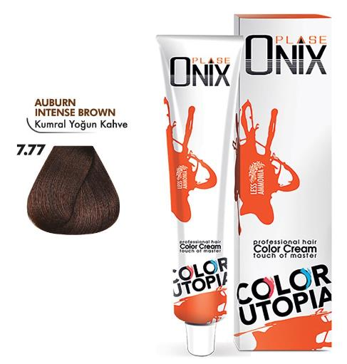 Morfose Onix Tüp Saç Boyası 7.77 Kumral Yoğun Kahve 60 ml