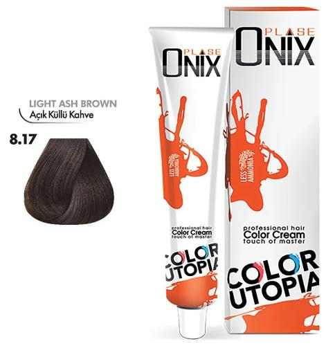 Morfose Onix Tüp Saç Boyası 8.17 Açık Küllü Kahve 60 ml