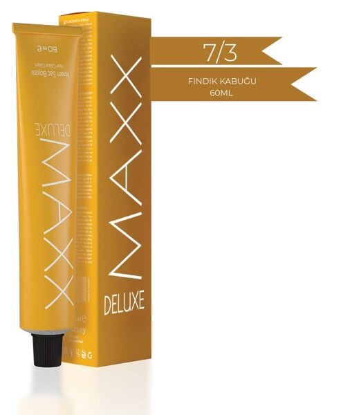 Maxx Deluxe Tüp Krem Saç Boyası 7.3 Fındık Kabuğu 60 ml