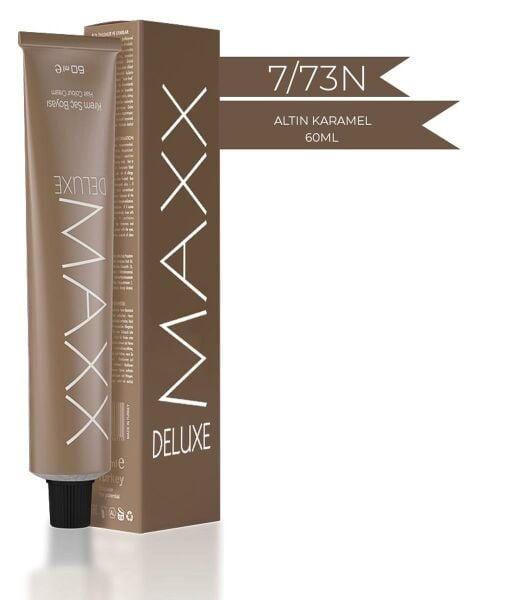 Maxx Deluxe Tüp Krem Saç Boyası 7.73N Altın Karamel 60 ml