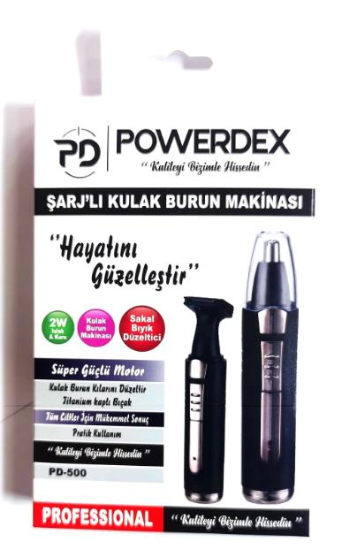 Powerdex PD 500 Şarjlı Burun Kulak Traş Makinesi