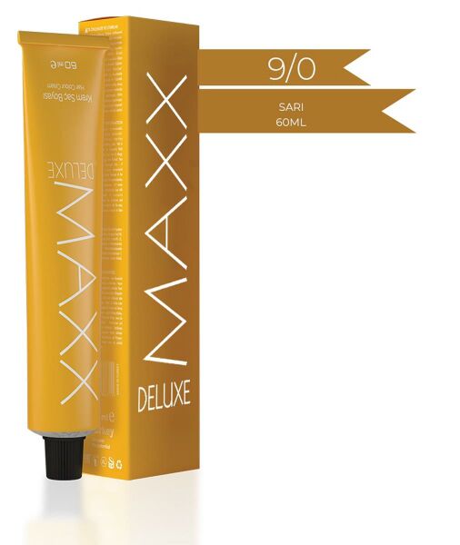 Maxx Deluxe Tüp Krem Saç Boyası 9.0 Sarı 60 ml