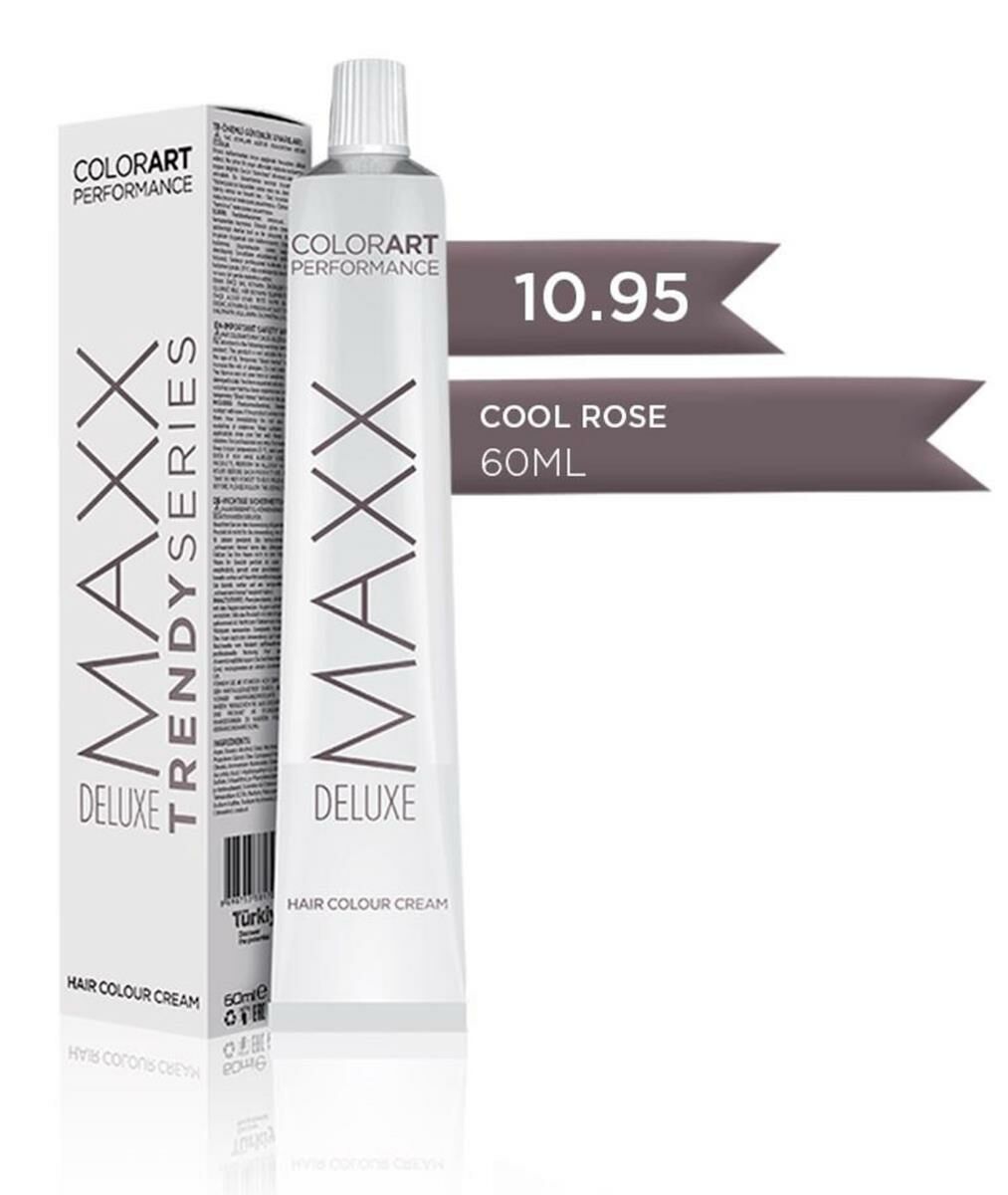 Maxx Deluxe Tüp Krem Saç Boyası 10.95 Cool Rose 60 ml