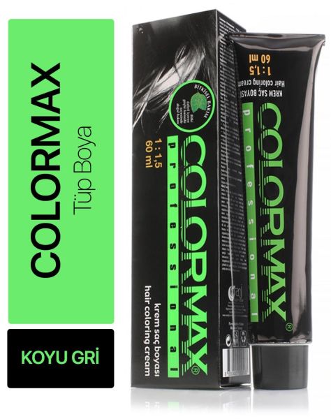 Colormax Tüp Saç Boyası Koyu Gri 60 ml