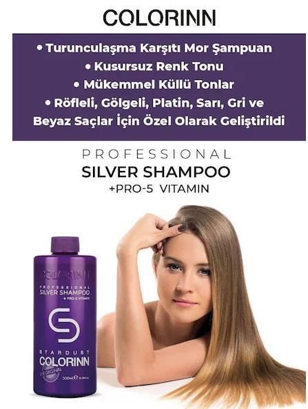 Colorinn Pro Silver Turunculaşma Karşıtı Mor Şampuan 500 ml