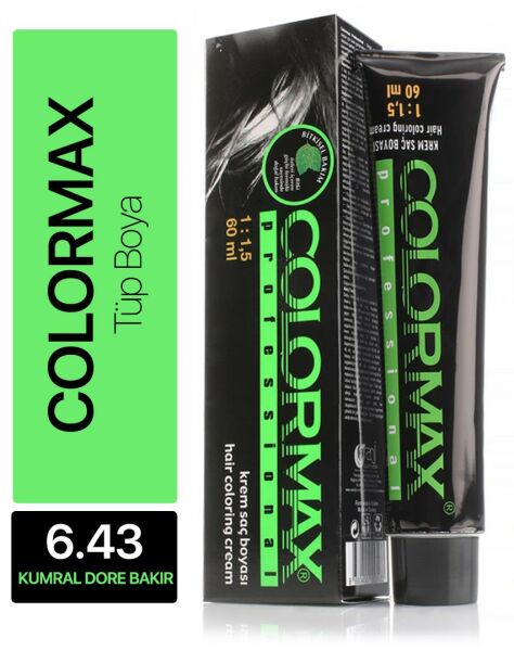 Colormax Tüp Saç Boyası 6.43 Kumral Dore Bakır 60 ml