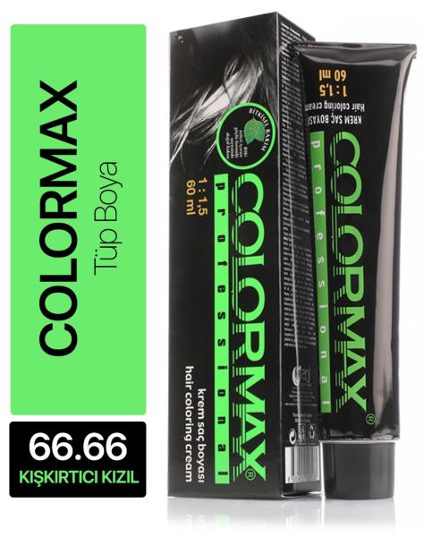 Colormax Tüp Saç Boyası 66.66 Kışkırtıcı Kızıl 60 ml
