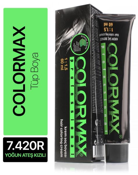 Colormax Tüp Saç Boyası 7.420R Yoğun Ateş Kızılı 60 ml