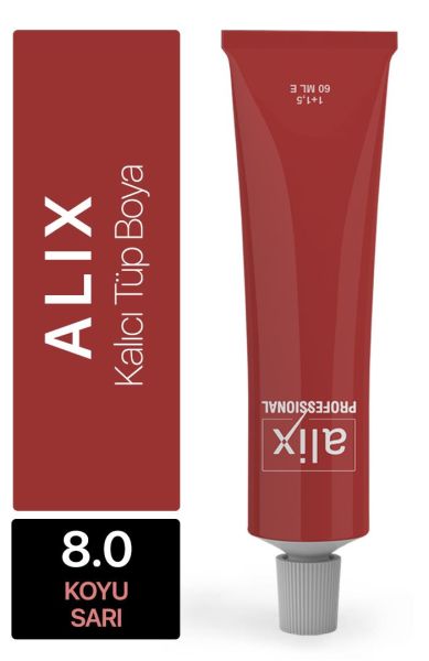 Alix Tüp Saç Boyası 8.0 Koyu Sarı 60 ml