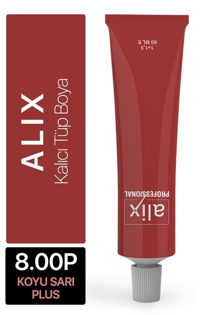 Alix Tüp Saç Boyası 8.00P Koyu Sarı Plus 60 ml