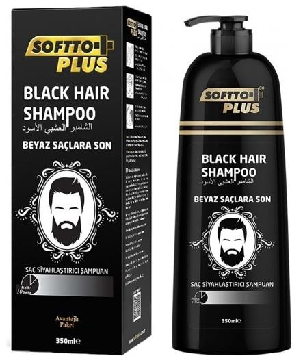 Softto Plus Black Hair Saç Siyahlaştırıcı Şampuan 350 ml