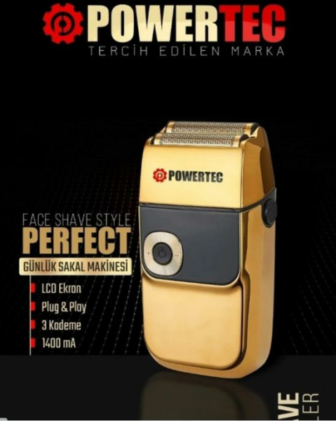 Powertec TR-550 Dijital Günlük Sakal Makinesi