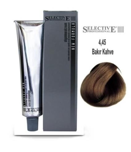 Selective Professional Tüp Saç Boyası 4.45 Mahogany Bakır Kahve 60 ml