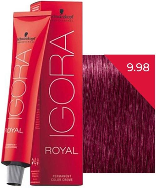 Schwarzkopf Igora Royal Saç Boyası 9.98 Sarı Viyole Kızıl 60 ml