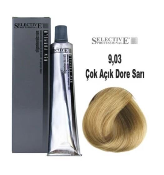 Selective Professional Tüp Saç Boyası 9.03 Çok Açık Dore Sarı 60 ml