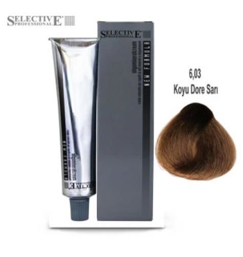 Selective Professional Tüp Saç Boyası 6.03 Koyu Dore Sarı 60 ml