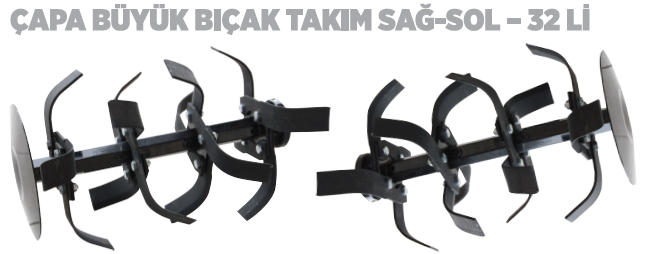 Bartech Bıçak Takımı 32 Li 12HP Dizel