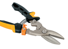 Fiskars 1027207 PowerGear Metal Levha Makası - Düz Kesim