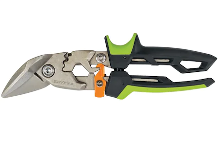 Fiskars 1027210 PowerGear Metal Levha Makası-Offset Sağ Kesim